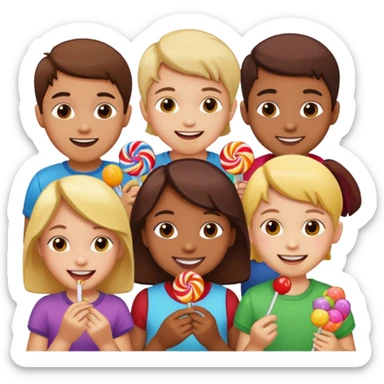 New year Candy children sticker