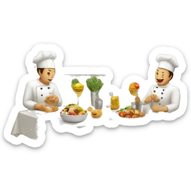 gourmet restaurant sticker
