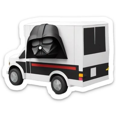 papercraft, darth Vader’s 2026  step van sticker