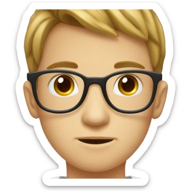 Spects, innocent and simple boy sticker