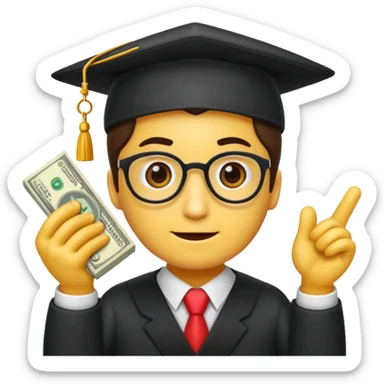 profesor cn dinero sticker