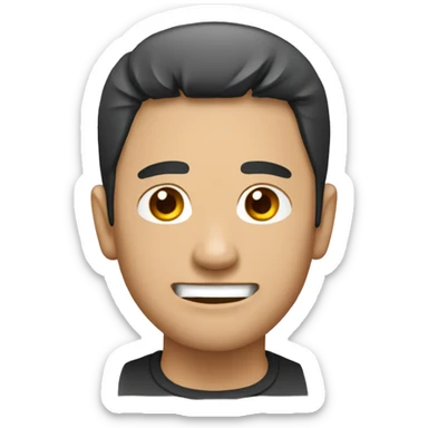 Hombre con rasgos asiaticos marcados sticker