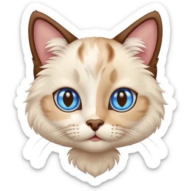 Color point cat sticker