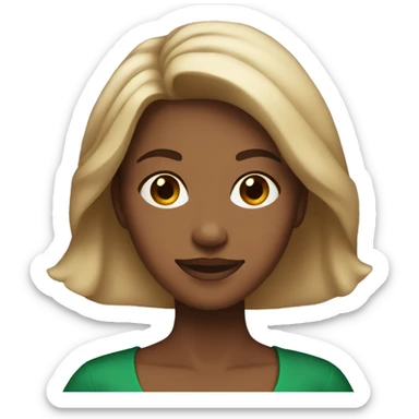 Woman with light brown skin wrapping Christmas present sticker