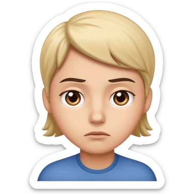 This emoji is giving full side eye energy.You know that look-eyes slightly turned,face unimpressed,like its silently judging everything around it. sticker