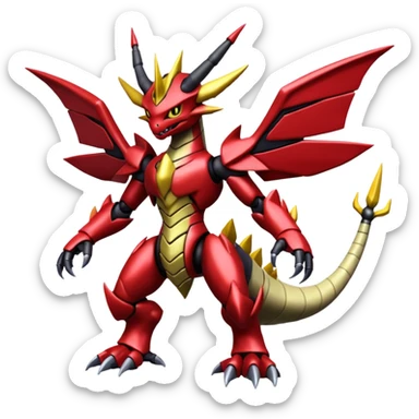 Giratina-Scizor-Pokémon-Digimon-Fakémon-creature sticker