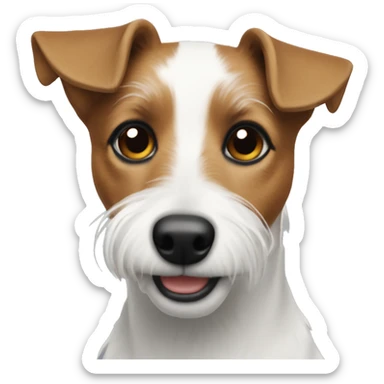 Wire hair Jack Russel  sticker