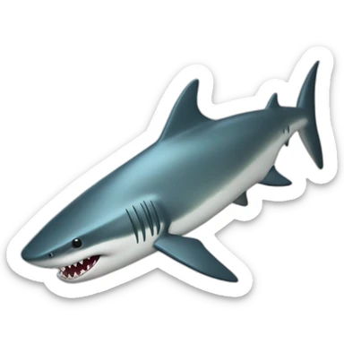 Requin avec une épée sticker
