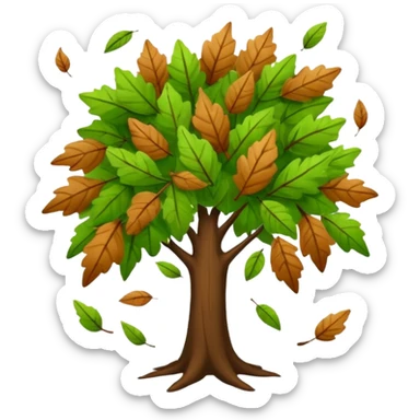Folhas de árvore soltas caindo/voando sc(sem a árvore) sticker