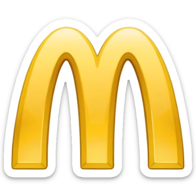 mcdonalds golden arches logo sticker