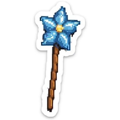 magic wand made of frosting, whimsical sticker