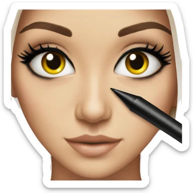 Eyeliner sticker