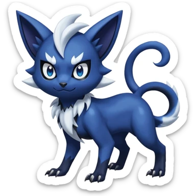 Sableye-Meowstic-Absol-Purloin-hybrid-fusion (full body) sticker