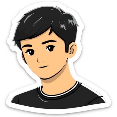 Alex Consani famous model with fashionable appearance and signature look sticker