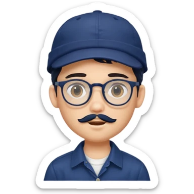 generate a fair pretty bratz boy wearing a dark blue cap and  button up shirt. Handsome with spectacles

bearded and handsome

hair black long sticker