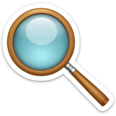 magnifying glass sticker