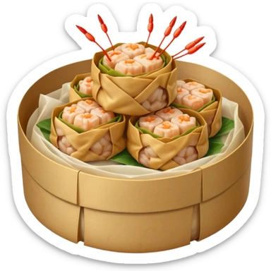 one cube siu-mai, dont give me multiple. just one sticker