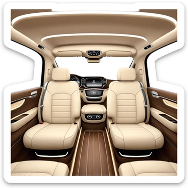 Mercedes Benz V Class Spacious cabin sticker