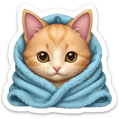 Cutest animal in a blanket sticker