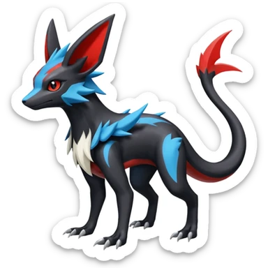 Salandit-Noivern-Nargacuga-Umbreon-Silvally-fusion (full body) sticker