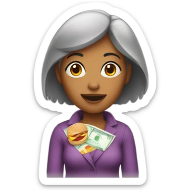 Woman on food stamps sticker