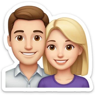 Me and my girlfriend  sticker