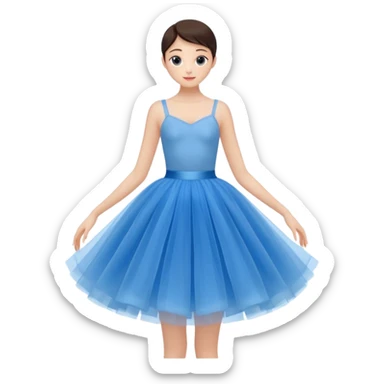 cinematic-realistic-blue-tutu,-layers-of-fine,-soft-tulle-forming-a-voluminous-and-airy-skirt,-delicate-folds-catching-the-light,-slightly-frayed-edges-adding-authenticity,-glowing-softly-with-a-warm-and-ethereal-elegance sticker