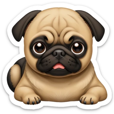 Pug morto sticker