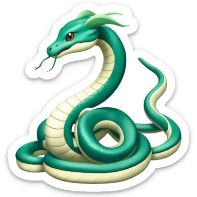 Seviper-Dragonair-Dratini-Snake-hybrid, full body, no legs sticker