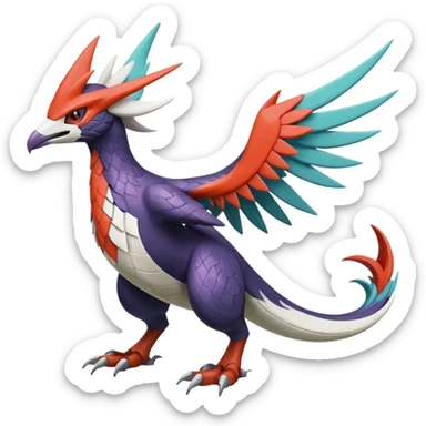  Nargacuga-Latias-Noivern-Silvally-Pokémon-Fakémon-fusion (full body) sticker