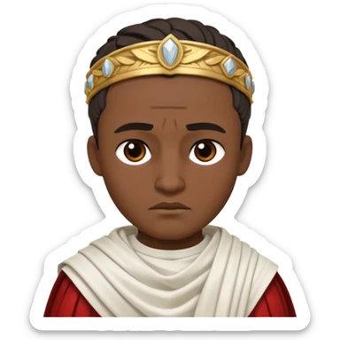 julius caesar young evil toga sticker