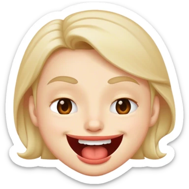 Emoji coquin qui se mord les lèvre  sticker