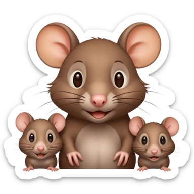 rat with family sticker
