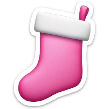 Christmas stocking pink sticker