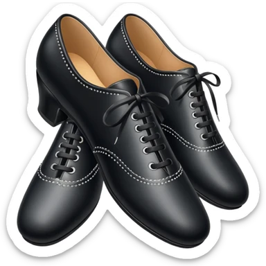 a pair of dancing shoes sticker