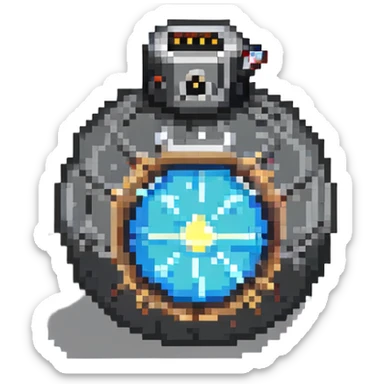bomb power up item with unlit closed fuse sticker