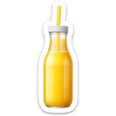 Pineapple juice bottle sticker