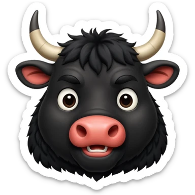 Ferdinand (black) from the Ferdinand disney movie sticker