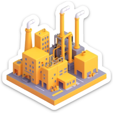 industrial factory sticker