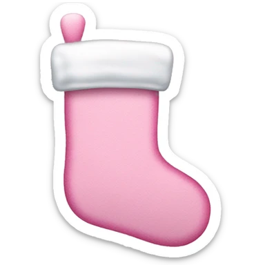Pink Christmas stocking  sticker