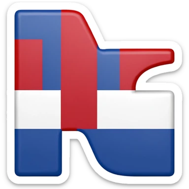 "A" "T" "X" Block letters painted the colors of the Texas state flag sticker