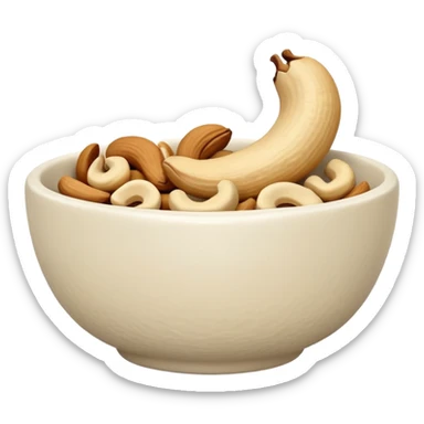 cashew in bowl sticker