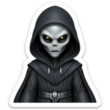 I need an emoji of a xenomorph alien in a sith robe sticker