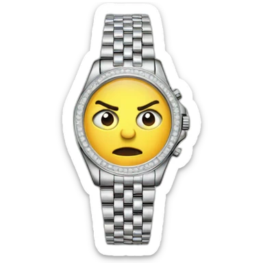 A blinking diamond watch sticker