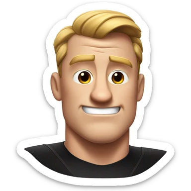 Realistic Mr incredible head with haircut and straight face and he has the THICCEST nose sticker