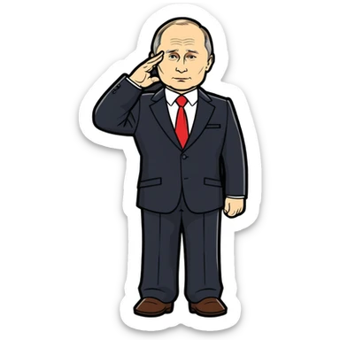 Putin at the Victory Parade sticker