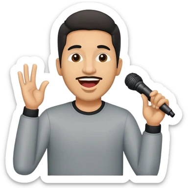 Happy Rock Pop Latino Music Male Singer in his 30s sticker