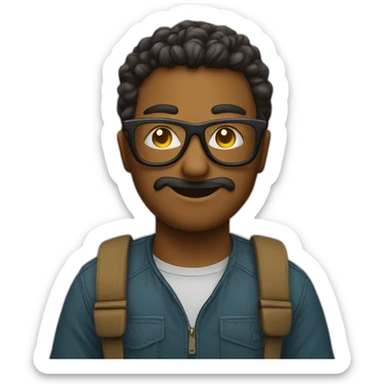 geek-with-sun-glasses sticker