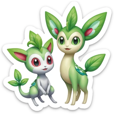 Meloetta-Celebi-Shaymin-Pokémon-Fakémon-creature sticker