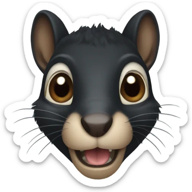black squirrel sticker